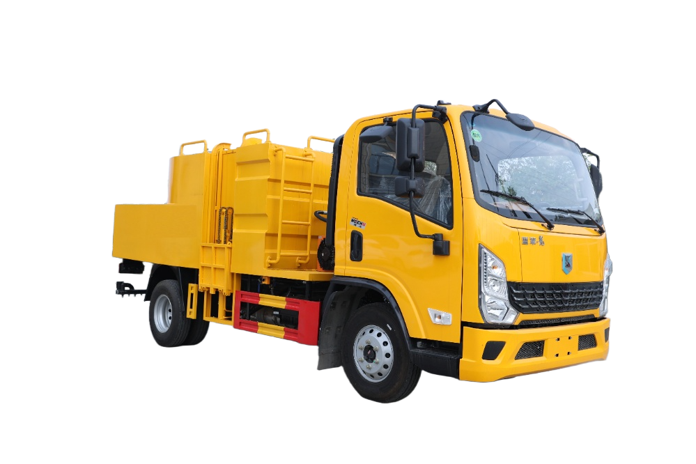 陜汽藍(lán)牌（5.5m3）水泥凈漿灑布車