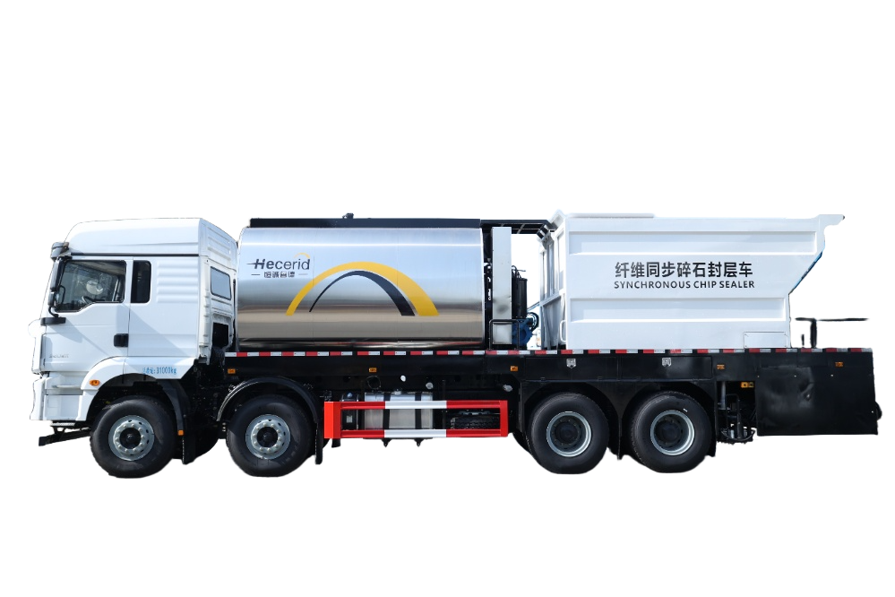 陜汽德龍M3000S纖維同步封層車